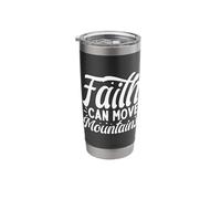 Faith Can Move Mountains Stainless Steel Insulated Tumbler