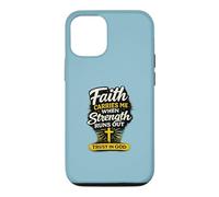 Faith Carries Me When Strength Runs Out Christian Design Case for iPhone 12/12 Pro