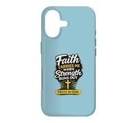 Faith Carries Me When Strength Runs Out Christian Design Case for iPhone 17