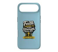 Faith Carries Me When Strength Runs Out Christian Design Case for iPhone Air