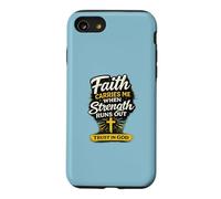 Faith Carries Me When Strength Runs Out Christian Design Case for iPhone SE (2020) / 7/8