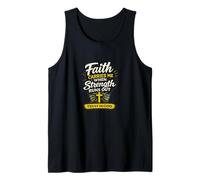Faith Carries Me When Strength Runs Out Christian Design Tank Top