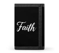 Faith Casual Trifold Wallet for Men Slim Card Cases with 8 Slot Minimalist Purse Coin Clip