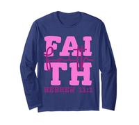 Faith Christian Design Inspired by Bible Verse Hebrews 11:1 Long Sleeve T-Shirt