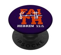 Faith Christian Design Inspired by Bible Verse Hebrews 11:1 PopSockets Adhesive PopGrip