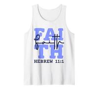 Faith Christian Design Inspired by Bible Verse Hebrews 11:1 Tank Top