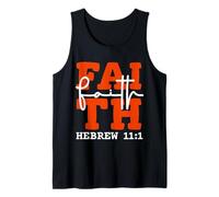 Faith Christian Design Inspired by Bible Verse Hebrews 11:1 Tank Top