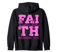Faith Christian Design Inspired by Bible Verse Hebrews 11:1 Zip Hoodie