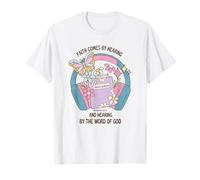 Faith Comes by Hearing Butterfly Bible Romans 10:17 Women T-Shirt