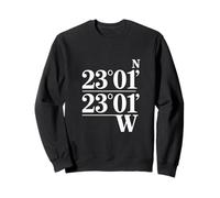 Faith Compass Christian 23°01' N 23°01' W Sweatshirt