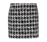 Faith Connexion houndstooth-pattern knitted miniskirt - Black 38-40