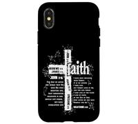 faith cross and bible verses Case for iPhone X/XS