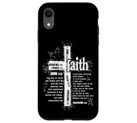 faith cross and bible verses Case for iPhone XR