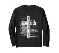 faith cross and bible verses Long Sleeve T-Shirt