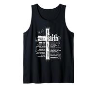 faith cross and bible verses Tank Top