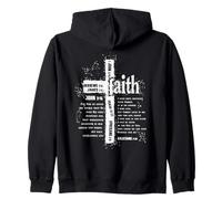 faith cross and bible verses Zip Hoodie