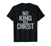 Faith Cross Christian No King But Christ Jesus Is King T-Shirt