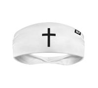 Faith Cross White Headband