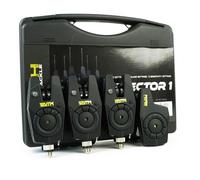 Faith Detector Bite Alarm Set 3+1 Wireless - 220m Range - Advanced Sound Settings - Innovative LED Indication - Adjustable Sensitivity - Handy Case - For the Ultimate Fishing Experience