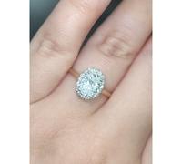 Faith Diamonds 18ct Yellow Gold D/E Colour with Platinum Head 1.25ct Oval Cut Solitaire LAB Grown Diamond Ring Certified