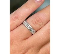 Faith Diamonds 9ct Canadian White Gold 0.50ct Total Diamond Edge Wedding/Eternity Ring