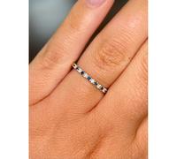 Faith Diamonds 9ct Yellow Gold Diamond & Sapphire Claw Set 2mm Ring