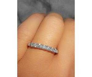 Faith Diamonds Platinum 0.25ct Round Brilliant Seven Stone Diamond Ring Diamond carat weight - 0.25ct Colour - G/H Colour Clarity - Si1/Si2