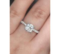 Faith Diamonds Platinum 1.39ct D/E Colour Round Brilliant Cut Solitaire LAB Grown Diamond Ring Certified