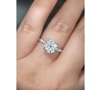 Faith Diamonds Platinum 2.28ct D/E Colour Round Brilliant Cut SolitaireLAB Grown Diamond Certified Ring
