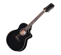Faith Eclipse Neptune 12 String Cutaway Electro Acoustic Guitar. (2025 Model) Handmade All Solid Wood Guitar for Professionals. Including Hard Case
