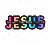 Faith Emblem - Scripture Vinyl Graphics, Standard Size with Gloss Finish, Premium Polyvinyl Chloride, UV Fade Resistant Film, for Vehicles Trucks Wall Laptop Resilient Spiritual Expression