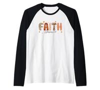 Faith Ephesians 2:8 Autumn Touch Raglan Baseball Tee