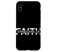 Faith Ephesians 2:8 Bible Verse Minimalist Religious Worship Case for iPhone XS Max