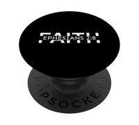 Faith Ephesians 2:8 Bible Verse Minimalist Religious Worship PopSockets Adhesive PopGrip