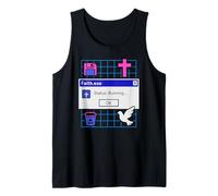 Faith.exe Running Faithwave Christian Vaporwave Aesthetic Tank Top