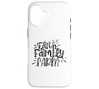 Faith Family Farm Rustic Christian Country Farmhouse Case for iPhone 16