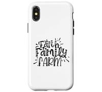 Faith Family Farm Rustic Christian Country Farmhouse Case for iPhone X/XS
