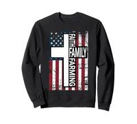 Faith Family Farming Christian Proud Father Farmer Sweatshirt