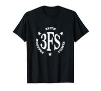 Faith, Family, Freedom 3 F's Christian Value Graphic T-Shirt