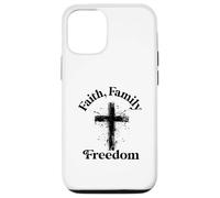 Faith family freedom american flag patriot USA Christian Case for iPhone 12/12 Pro