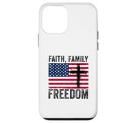 Faith family freedom american flag patriot USA Christian Case for iPhone 12 mini