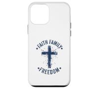 Faith family freedom american flag patriot USA Christian Case for iPhone 12 mini