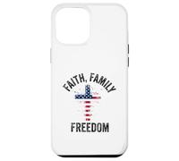 Faith family freedom american flag patriot USA Christian Case for iPhone 12 Pro Max