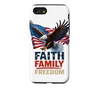 Faith Family Freedom Patriotic American Independence Day Case for iPhone SE (2020) / 7/8