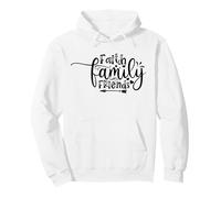 Faith Family Friends Christian Family Love Quote Pullover Hoodie