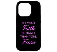 Faith Fear Bible Verse Scripture God Jesus Pray Religious Case for iPhone 15 Pro