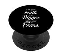 Faith Fear Bible Verse Scripture God Jesus Pray Religious PopSockets Adhesive PopGrip
