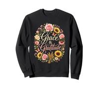 Faith for Women Grace & Gratitude Floral Wreath Sweatshirt