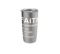 Faith Forwarding All Issues to Heaven Stainless Steel Insulated Tumbler