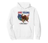 Faith Freedom 250 Years 1776-2026 Independence 4th Of July Pullover Hoodie